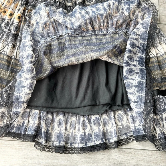 Lapis  Floral Print Strapless Convertible Dress - Picture 7 of 15